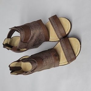 Women's Hexever High Heel Zip Wedge Shoes Size 6